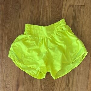 Lululemon yellow shorts
